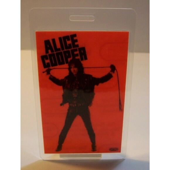 Alice Cooper Original 1991 Backstage Concert Pass Hey Stoopid Horror Shock Rock - Picture 3 of 4